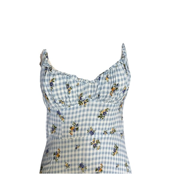 Reformation Embry Size 2 Midi Floral Dress Spaghetti Straps - Picture 12 of 16